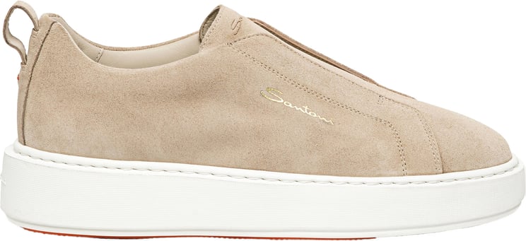 Santoni Women's suede slipon sneaker