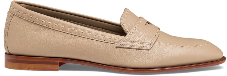 Santoni Women's leather penny loafer