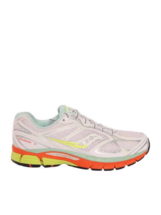 Saucony White Multi Progrid Guide Sneakers