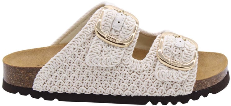 Scholl Slipper White