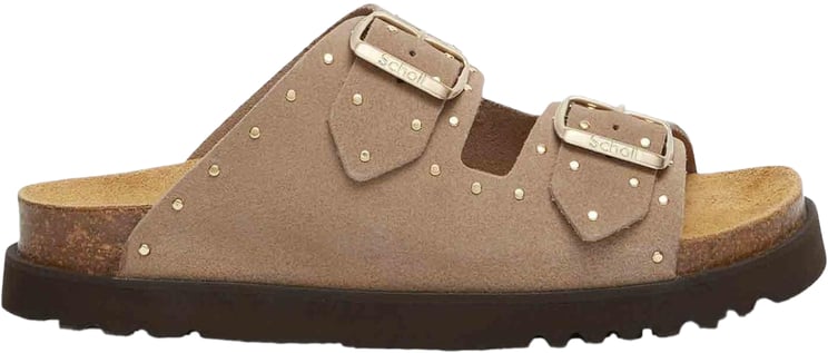 Scholl Dames Beatriz Slipper Dark Beige