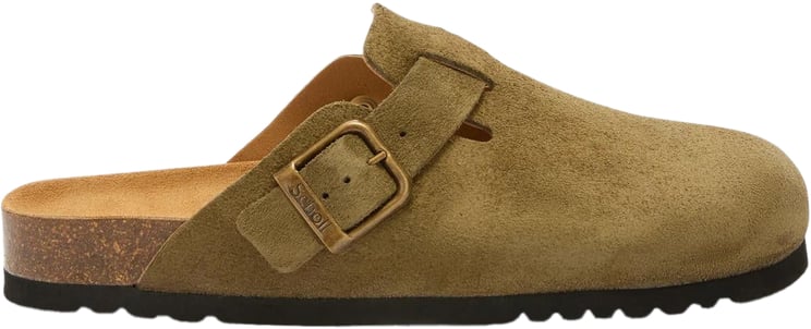 Scholl Heren Olivier Pantoffel Groen