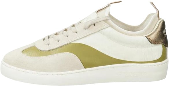 Scotch & Soda Scotch & Soda Beige Leather Low Top Sneakers