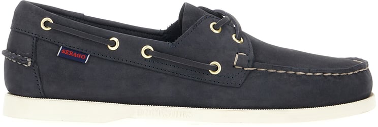SEBAGO Sebago Navy blue nabuk loafers