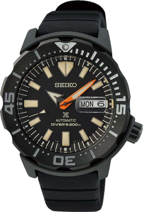 Seiko Seiko Horloge SRPH13K1 Prospex Automaat 200m Waterdicht met Rubberen Band  Black Series 42mm Limited Edition 2.994/7.000
