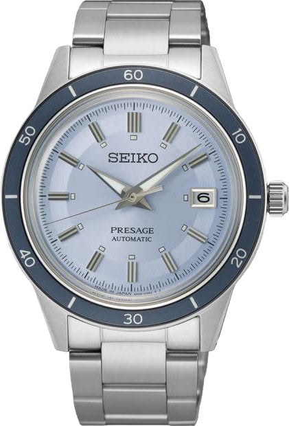 Seiko Seiko Horloge SRPL19J1 Presage Staal Automaat 50m Waterdicht Blauwe Wijzerplaat 40mm Extra Horlogeband Limited Edition (1787/3000)