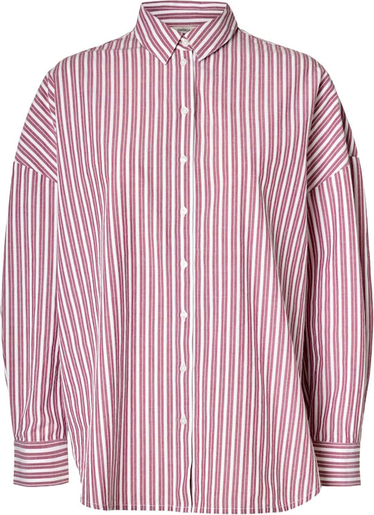 Selected Femme Selected Femme - SLFEMMA-SANNI LS STRIPED SHIRT NOOS - 16088971 - Anemone Stripes