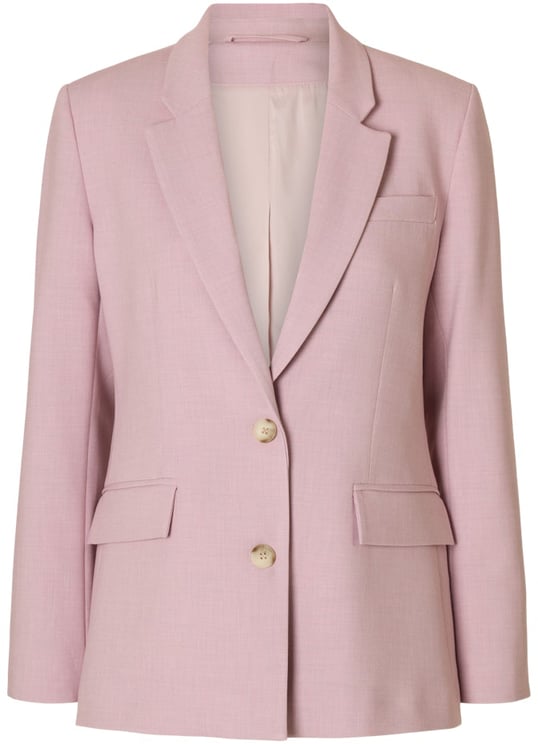 Selected Femme Selected Femme - SLWRITA LS CLASSIC BLAZER MEL NOOS - 16094203 - Bleached Mauve