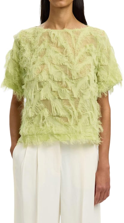 Selected Femme Selected Femme - SLFMYLINE SS BOAT NECK TOP B - 16101005 - Lint