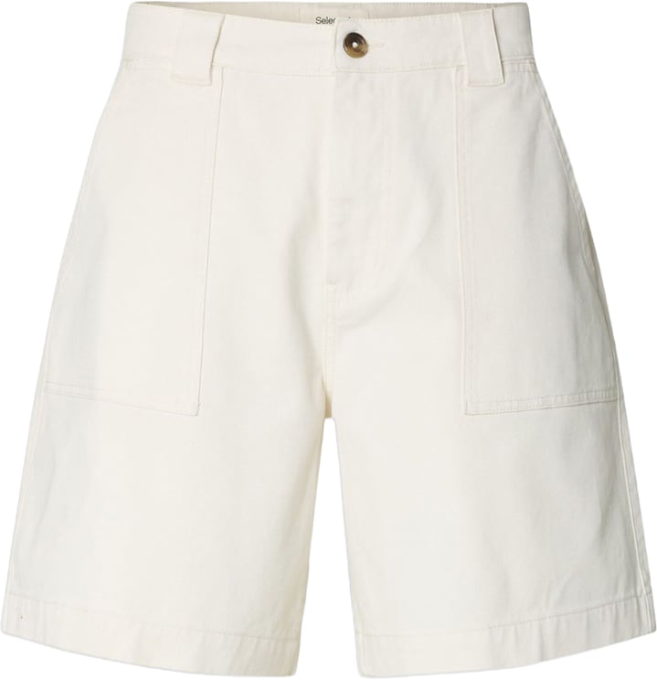 Selected Homme Short Loose Hotel Amour Egret