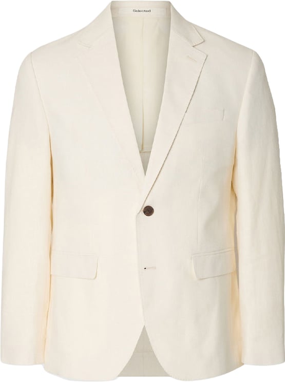 Selected Homme Blazer Rafa Linen Blend Egret
