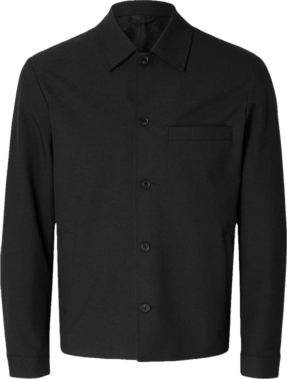 Selected Homme Giacca Overshirt Robert Nera
