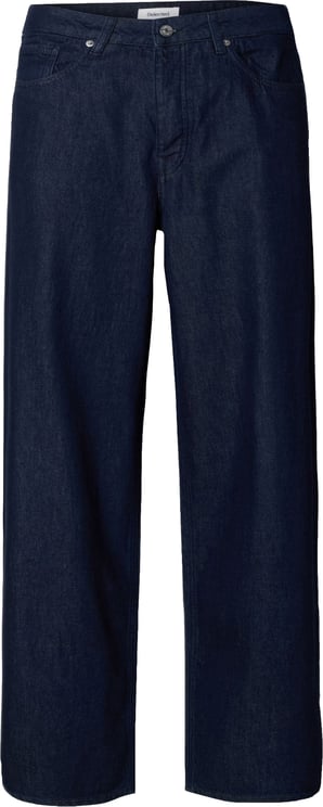 Selected Homme Jeans Wide Fit Be Lando Rinse Denim Dark Blu