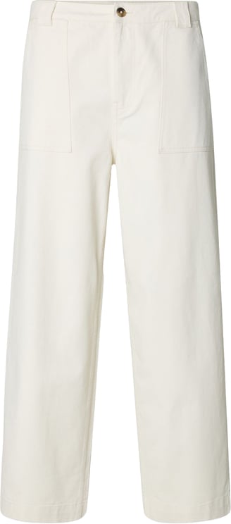Selected Homme Jeans Wide Leg Hotel Amour Egret