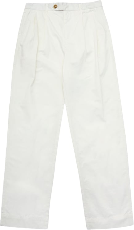 Selected Homme Pantalone Adam Loose Pleat Bianco