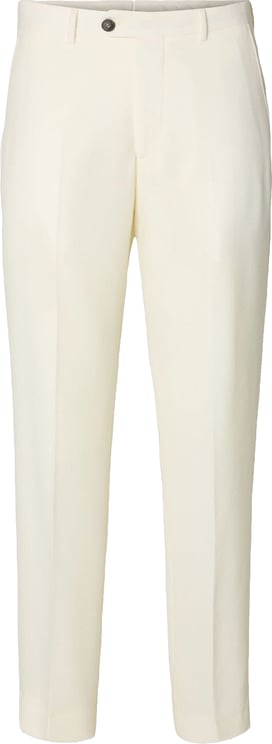 Selected Homme Pantalone Reg Beck Wool Blend Egret