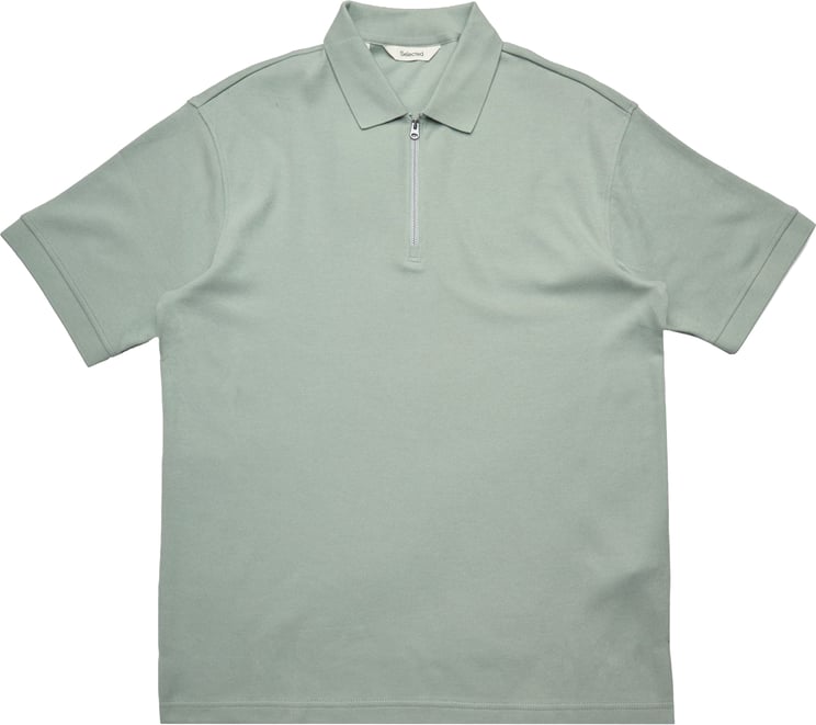 Selected Homme Polo Relax Kristen Aqua Gray