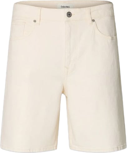 Selected Homme Shorts Loose Alex Denim Ecru