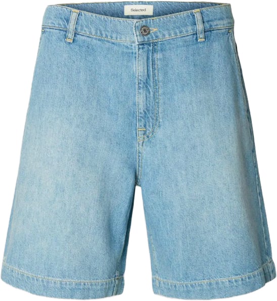 Selected Homme Shorts Loose Alex Denim Light Blue