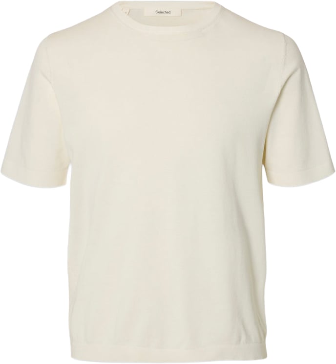 Selected Homme T-Shirt Torino Knit Egret
