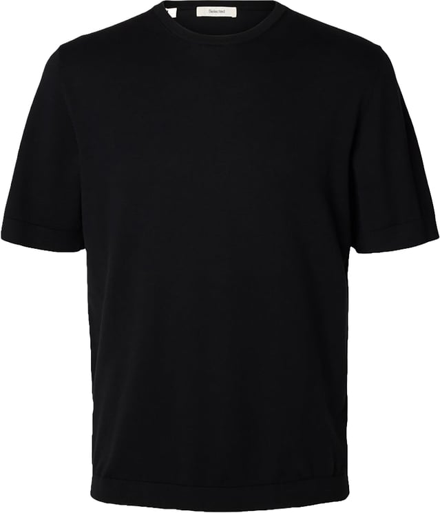 Selected Homme T-Shirt Torino Knit Nera