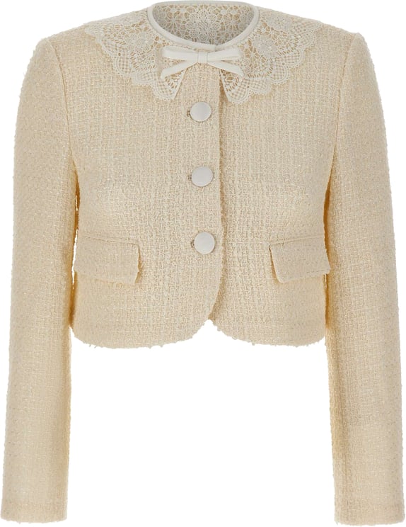 Self-Portrait Jackets White