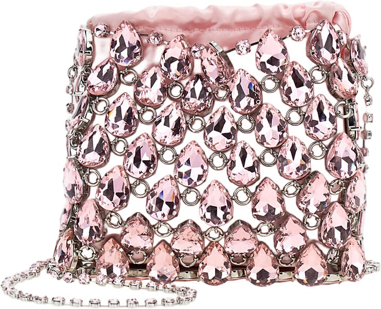 Self-Portrait Crystal Chainmail Mini Bag