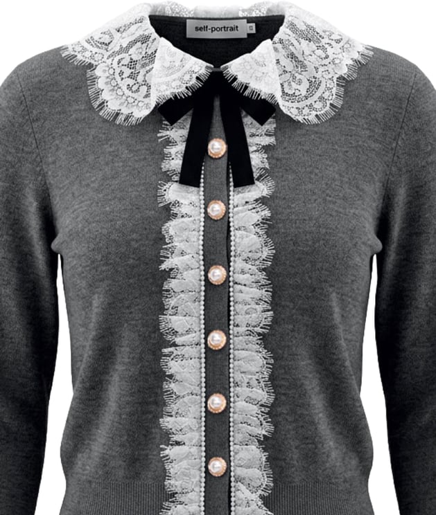 Self-Portrait Sweaters Grey