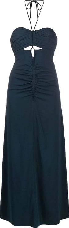 Self-Portrait Self-Portrait Cut-Out Ruched Maxi Dress