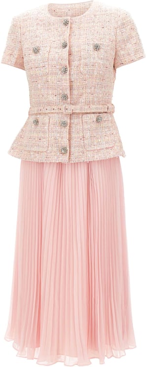 Self-Portrait Dresses Pink