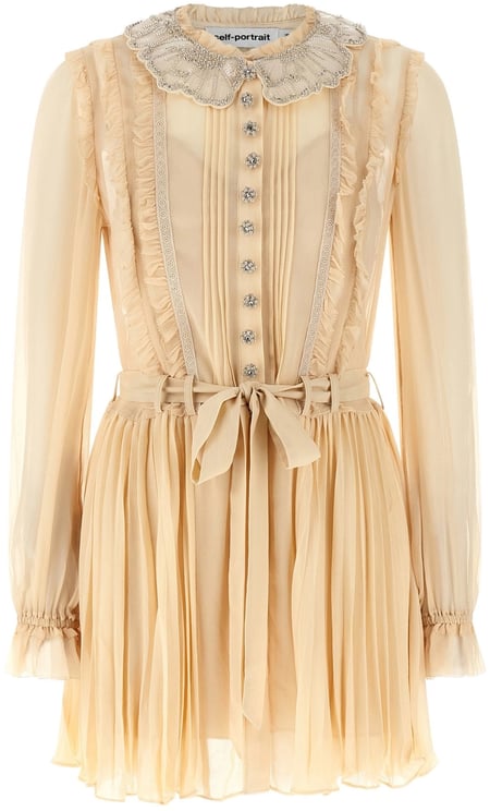 Self-Portrait Dresses Tan