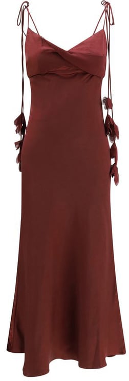 Self-Portrait Self-Portrait Bordeaux Polyester Casual Dress