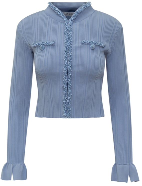 Self-Portrait Sweaters Blue