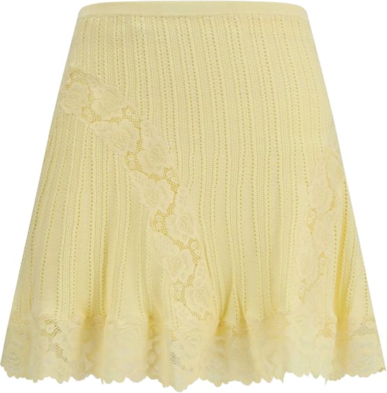 Self-Portrait Self-Portrait Bicolor Viscose Mini Skirt
