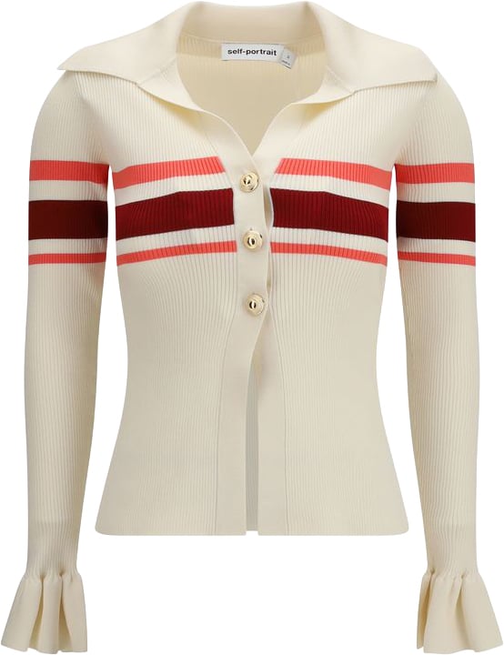 Self-Portrait Self-Portrait Beige Viscose Blouse