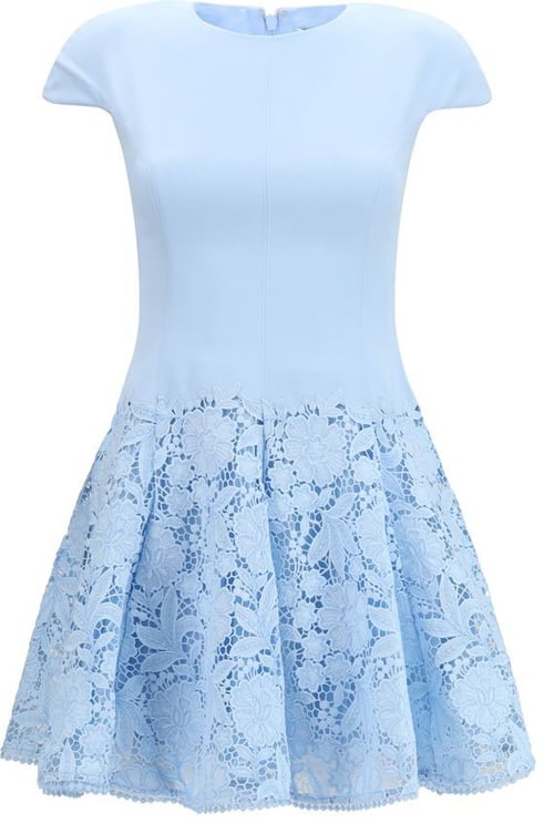 Self-Portrait Self-Portrait Blue Polyester Casual Dress
