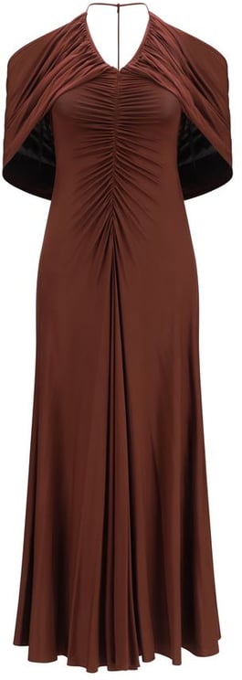 Self-Portrait Self-Portrait Brown Viscose Casual Dress