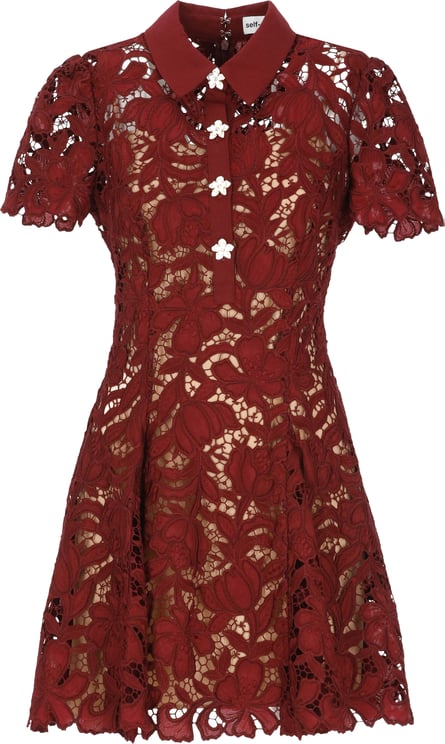 Self-Portrait Dresses Burgundy