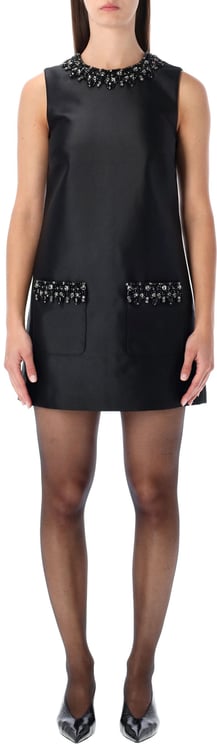 Self-Portrait Jewels Mini Dress Nero
