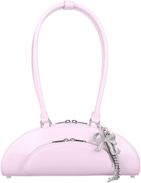 Self-Portrait Curved charm shoulder bag