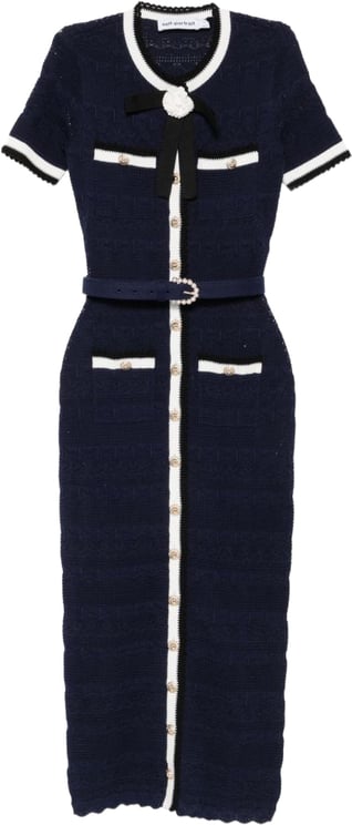 Self-Portrait Dresses Blu Navy