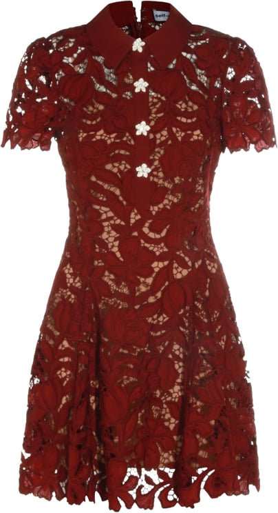 Self-Portrait Dresses Bordeaux