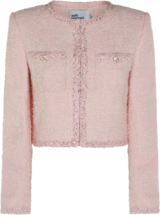 Self-Portrait Jackets Pink