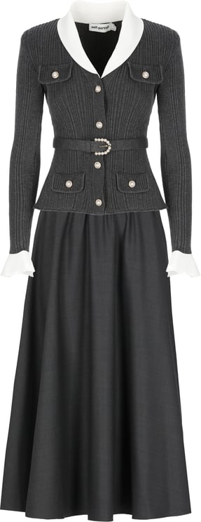 Self-Portrait Dresses Grey