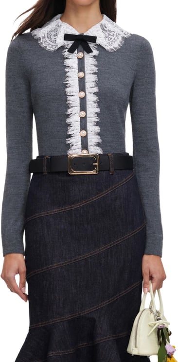 Self-Portrait Sweaters Grey