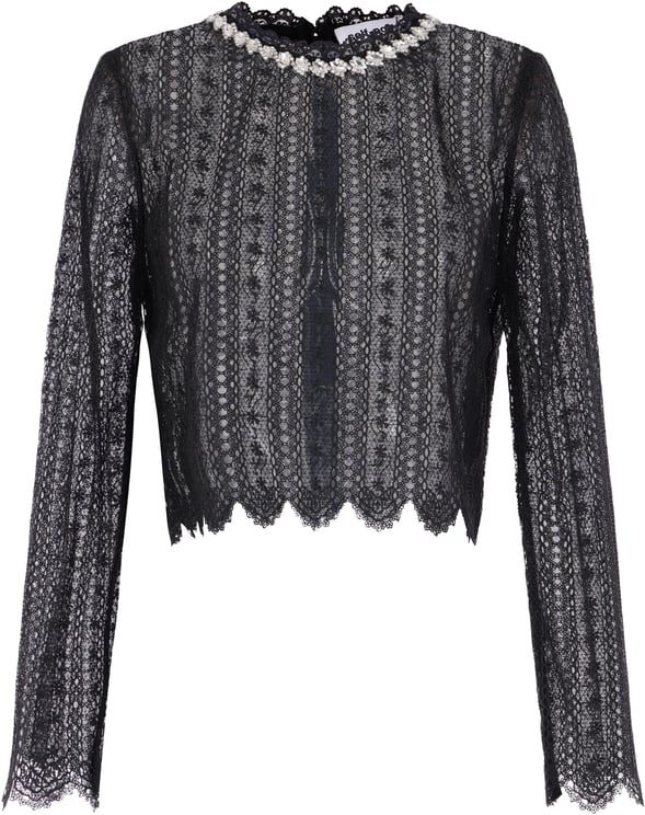 Self-Portrait Top Black