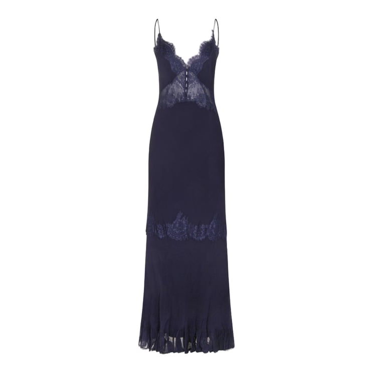 Self-Portrait Maxi Dress with Delicate Lace Detailing