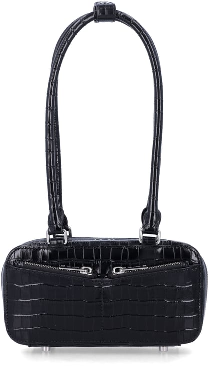 Self-Portrait Self-Portrait black croc mini bag