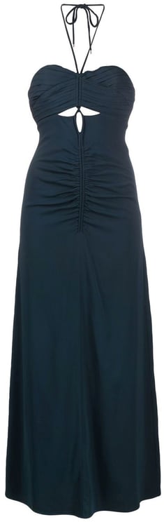 Self-Portrait Self-Portrait Cut-Out Ruched Maxi Dress
