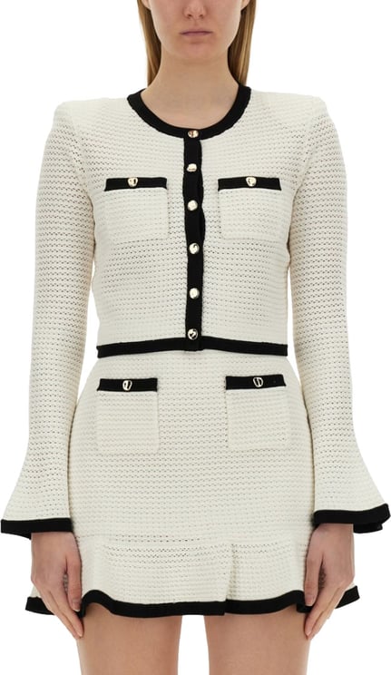 Self-Portrait Crochet Cardigan